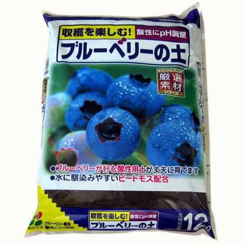 収穫を楽しむ!酸性に調節したブルーベリーの土12L