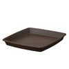 クラフトスクエアプレート ダークブラウン 25型